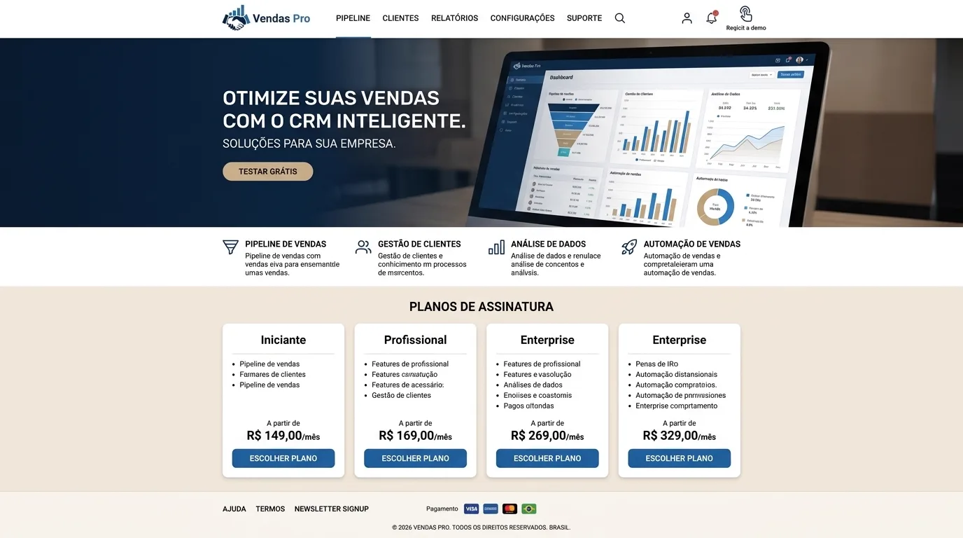 CRM Comercial — Visão geral
